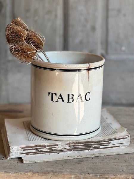 Antique Tabac Crazed Pot