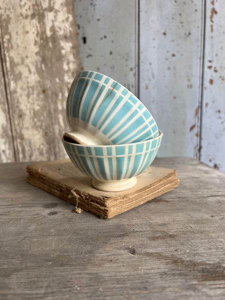 Pair of Art Deco Cafe Au Lait Bowls