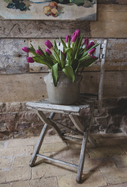 Gorgeous Vintage French Chippy Paint Folding Chair