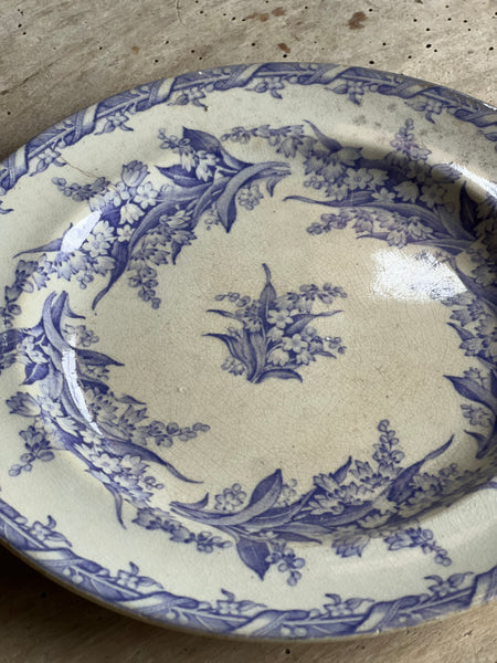 Terre De Fer Porcelain Rustic Floral Plate