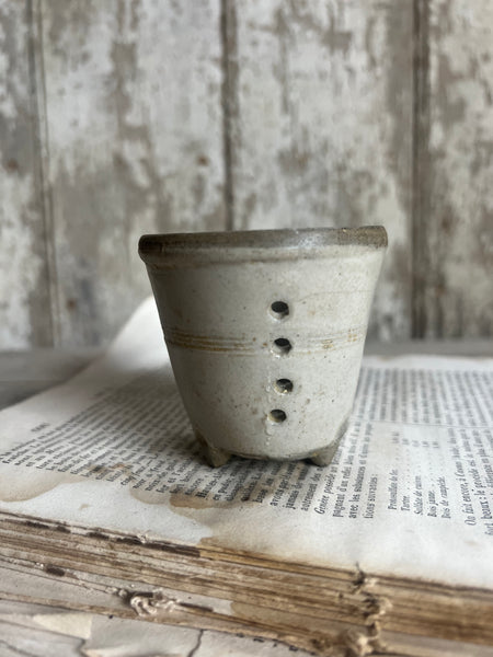 Rustic Tiny Vintage French Faiselle Cheese Mould