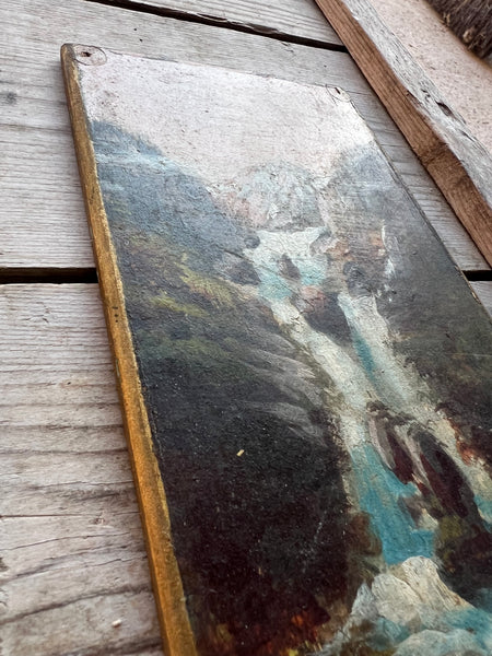 Antique Waterfall Painting