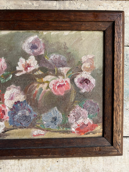 Framed French Vintage Painting