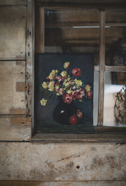 Floral Oil on Card