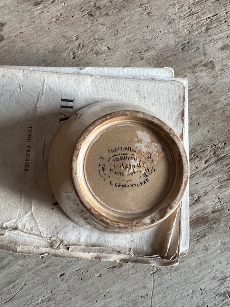 Conical French Creil Et Montereau Antique Pot