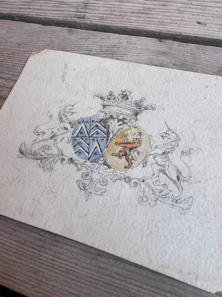 Beautiful French Vintage Sketch
