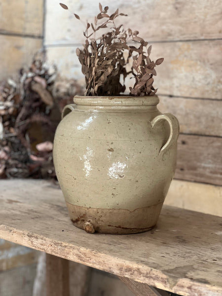 Large Handled French Confit Jar