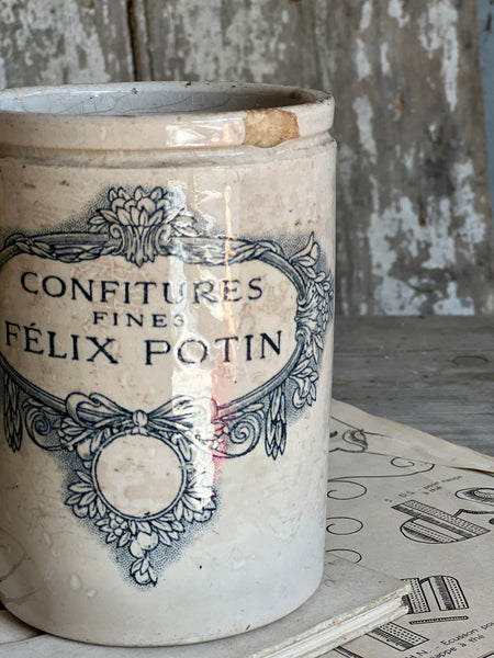 Vintage French Felix Potin Jar