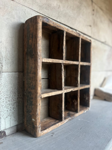 Vintage Wooden Cubby