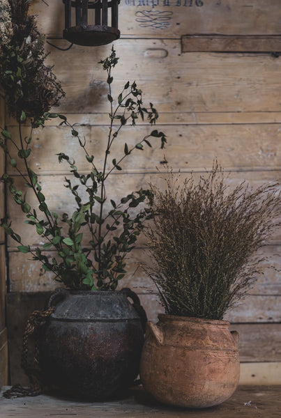 Large Antique French Pots