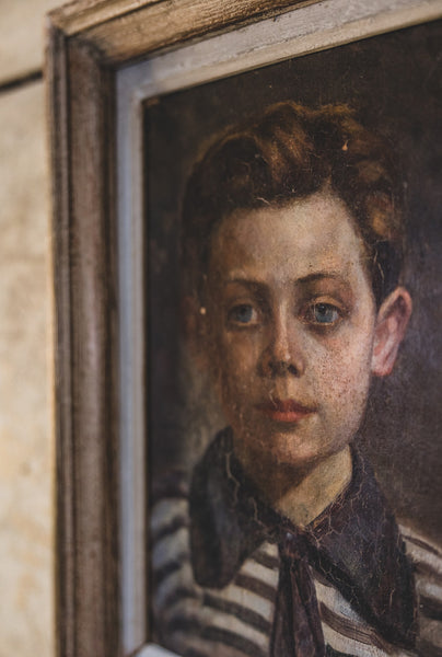Framed Portrait Oil Painting