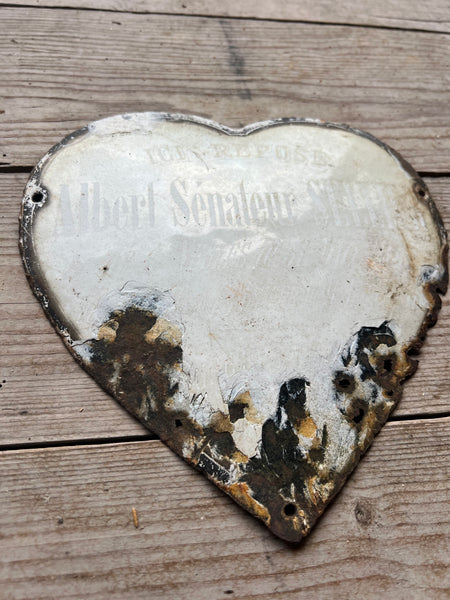 Vintage French Rustic Memorial Heart