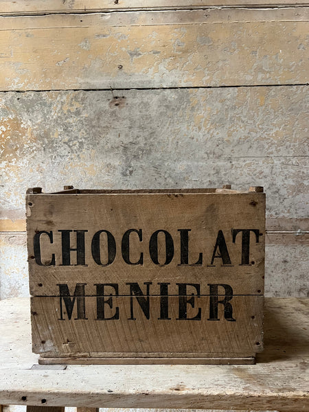 Vintage Chocolat Menier Crate Box