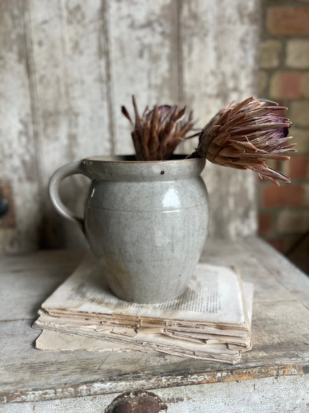 Blue Handled French Confit Jar