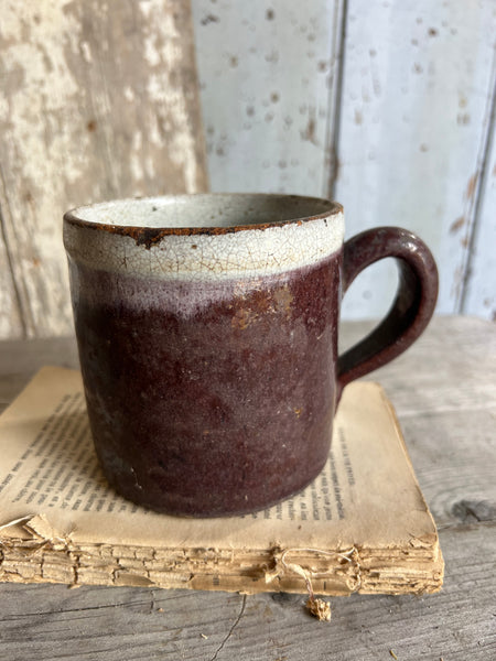 Huge Vintage French Handcrafted Mug