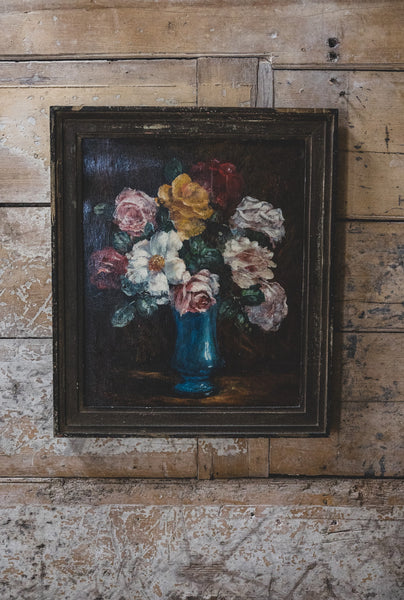 Framed French Floral Oil