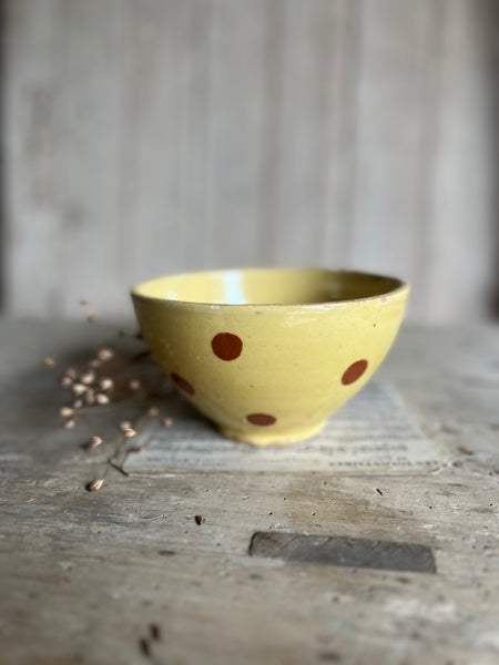 Antique Provençal Spotty Bowl