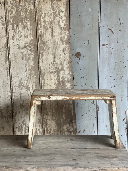 Large Vintage French Stool