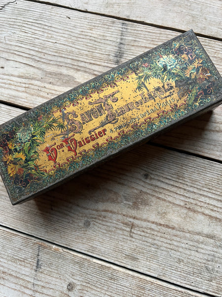Antique French Soap Tin