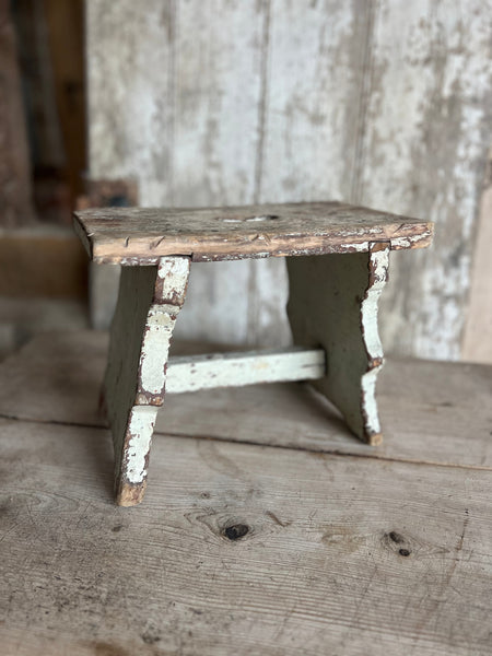 Large Vintage French Stool