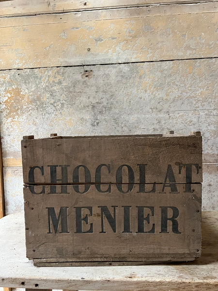 Vintage Chocolat Menier Crate Box