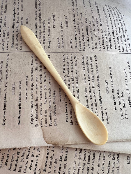 Beautiful Shape Vintage Bone Spoon