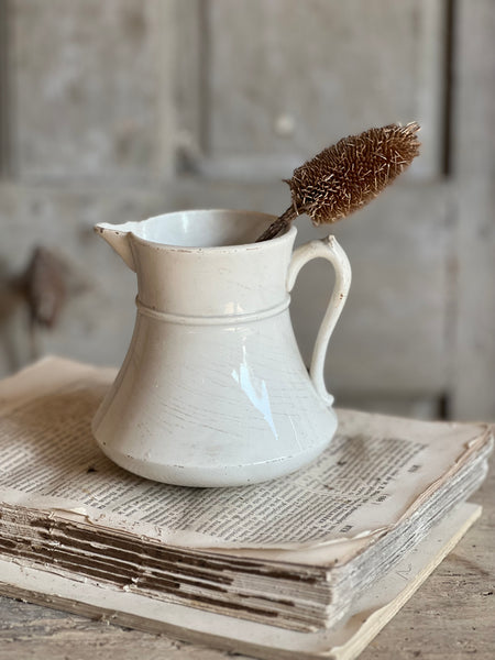 Stunning Vintage Crisp White Jug