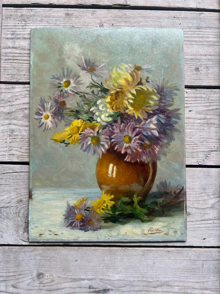 Floral Oil on Board