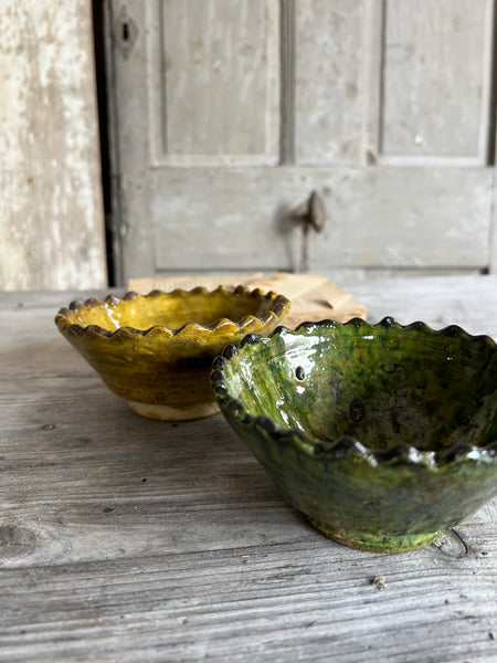 Glazed Vintage Pottery Bowls