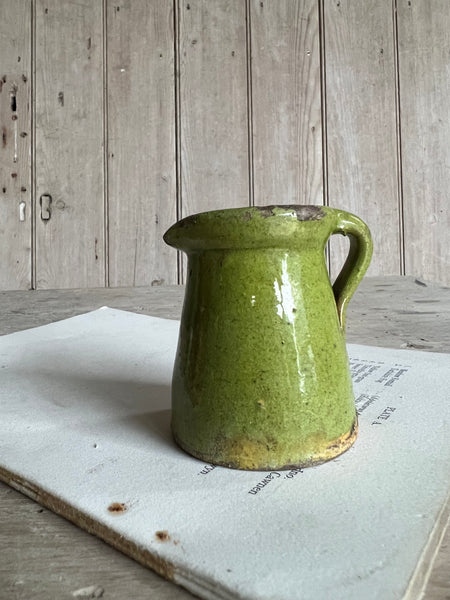 Mini Vintage French Green Jug