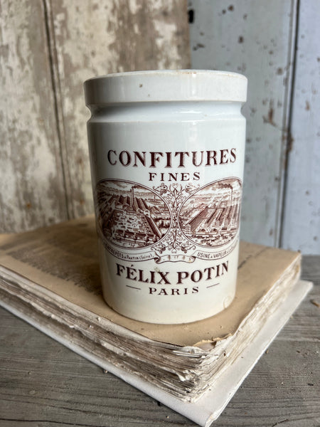 Vintage French Felix Potin Jar