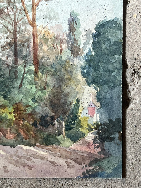 Landscape Watercolour Painting on Card