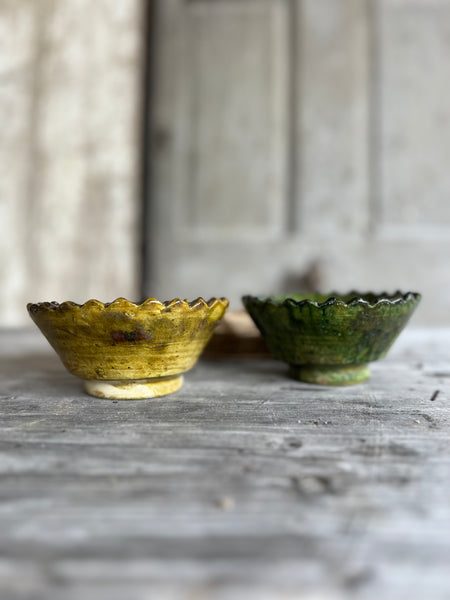 Glazed Vintage Pottery Bowls