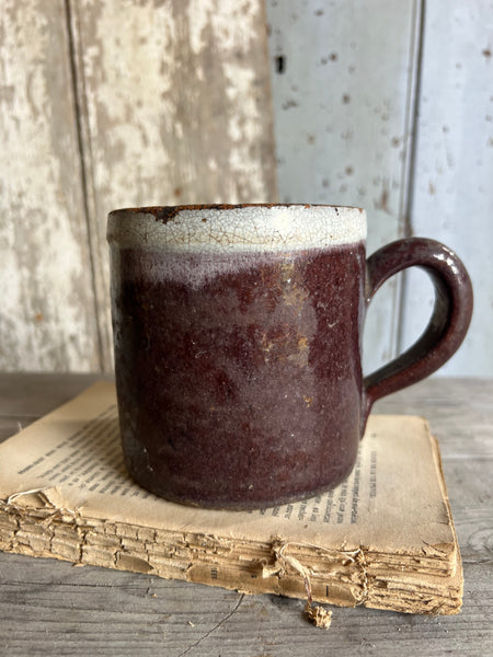 Huge Vintage French Handcrafted Mug