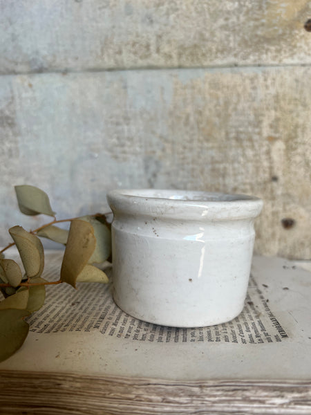 Small Antique French Wide Jar