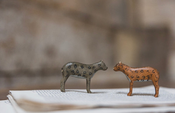 Sweet Vintage Wooden Leopards