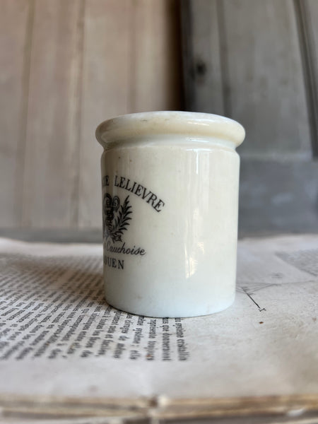 Vintage Small Sarreguemines Pharmacy Pot