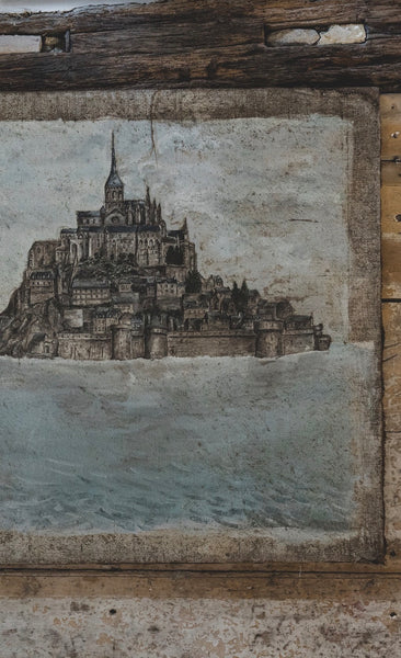 Huge Mont Saint Michel Painting