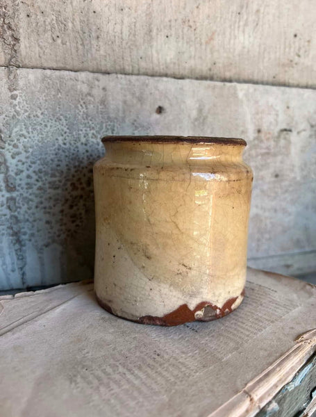 Antique Rustic Confiture Pot