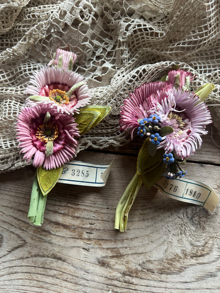 Antique French Fabric Flower