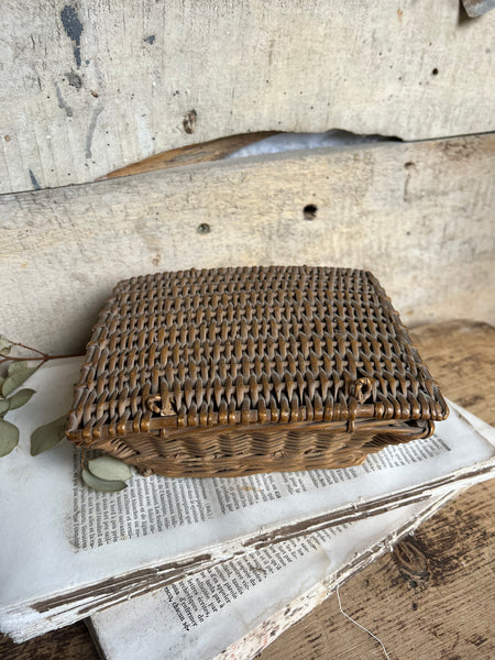 Small Lidded Vintage Basket