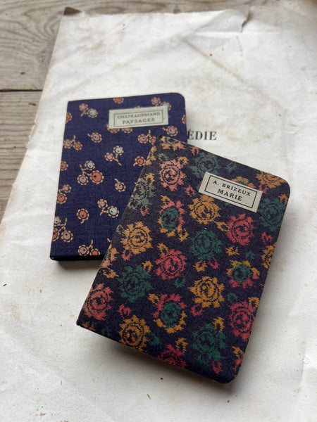 Miniature Fabric French Books for Styling
