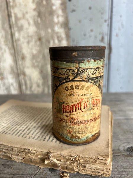 Vintage Chocolate Powder Tin