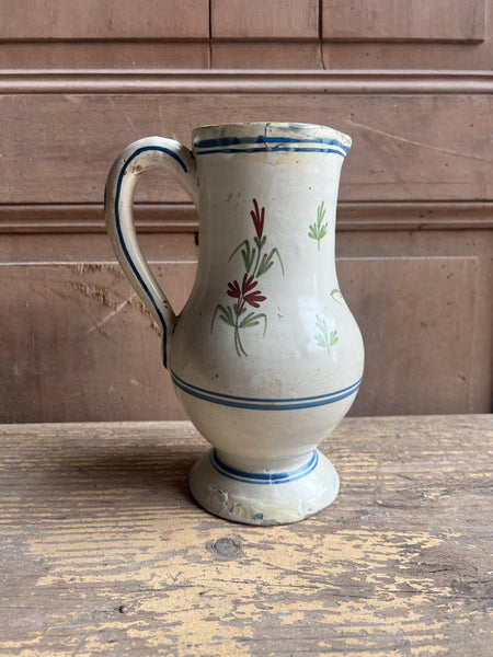 Rustic Handpainted French Jug