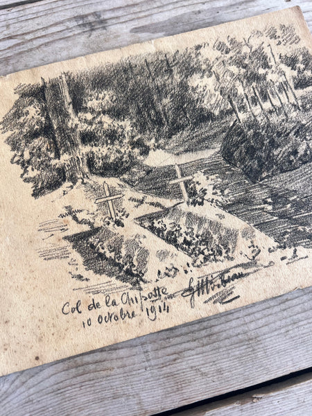 War Memorial Art, Trench Sketch 1914