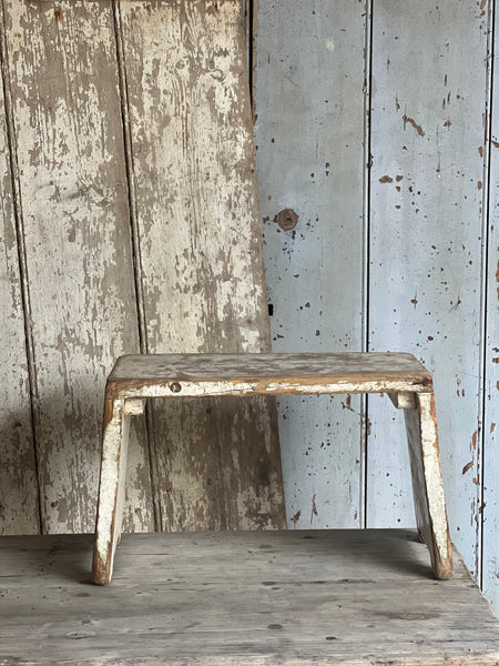 Large Vintage French Stool