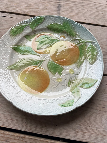 Beautiful Oranges French Vintage Plate