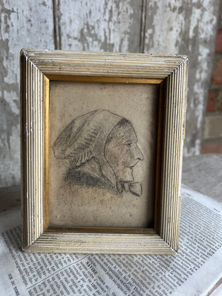 Vintage French Framed Sketch