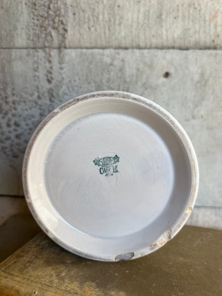 Vintage Creil Montereau French Confiture Pot