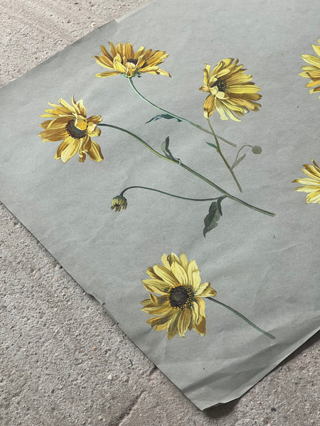 Gorgeous Sunflower Vintage Painting